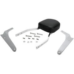 TALL SQUARE SISSY BAR CHROME WITH PAD HONDA