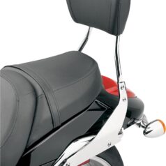 SHORT ROUND SISSY BAR CHROME WITH PAD HONDA