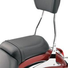 TALL ROUND SISSY BAR CHROME WITH PAD YAMAHA