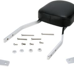 TALL SQUARE SISSY BAR CHROME WITH PAD YAMAHA
