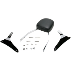 TALL SQUARE SISSY BAR CHROME WITH PAD KAWASAKI