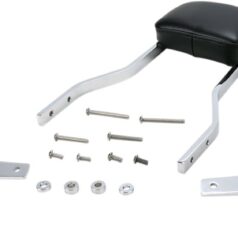 SHORT SQUARE SISSY BAR CHROME WITH PAD YAMAHA