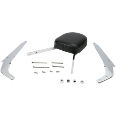 TALL SQUARE SISSY BAR CHROME WITH PAD SUZUKI