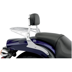 MINI SQUARE SISSY BAR CHROME WITH PAD YAMAHA