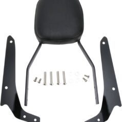 STANDARD SQUARE SISSY BAR BLACK WITH PAD HONDA