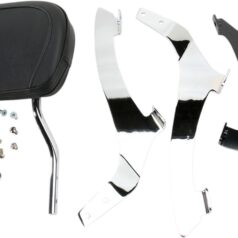 SHORT ROUND SISSY BAR CHROME WITH PAD HONDA