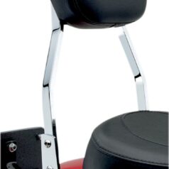 STANDARD SQUARE SISSY BAR CHROME WITH PAD HD