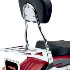 STANDARD ROUND SISSY BAR CHROME WITH PAD HD