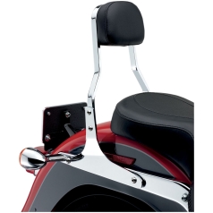 SHORT SQUARE SISSY BAR CHROME WITH PAD HD