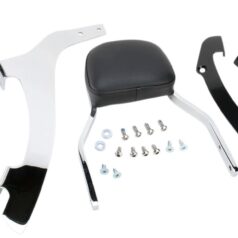 MINI SQUARE SISSY BAR CHROME WITH PAD HONDA