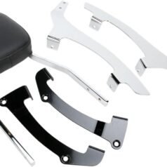 STANDARD SQUARE SISSY BAR CHROME WITH PAD HONDA