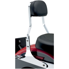 SHORT SQUARE SISSY BAR CHROME WITH PAD HD