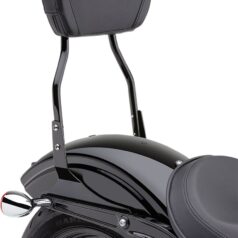 14" STANDARD ROUND SISSY BAR BLACK HD