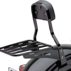 TUBE STYLE LUGGAGE RACK BLACK FOR SISSY BAR