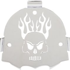 SKULL STEEL BACKREST INSERT CHROME FOR ROUND BACKRESTS