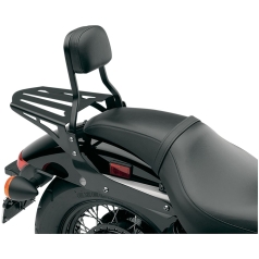 LUGGAGE RACK LASER CUT FOR SISSY BAR BLACK HONDA