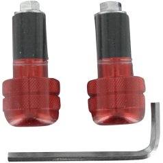 BAR ENDS ANTI VIBRATION ALU RED