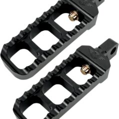 FOOT PEGS SERRATED NARROW ALUMINUM BLACK