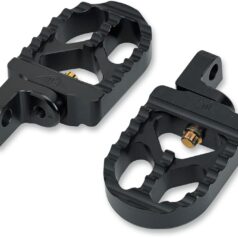 FOOT PEGS SERRATED SHORT ALUMINUM BLACK