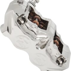 BRAKE CALIPER RADIAL LEFT 4 PISTON CHROME
