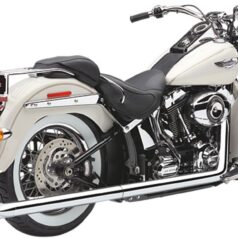 TRUE DUALS EXHAUST SYSTEM CHROME WITH FISHTAIL TIPS