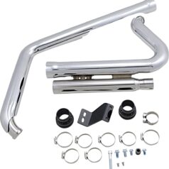 EXHAUST SYSTEMS SPEEDSTER SHORT WITH RACE PRO TIPS CHROME