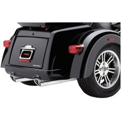 MUFFLERS 3-3/4" ROUND SLIP ON TRI GLIDE CHROME