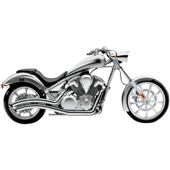 SPEEDSTER SWEPT EXHAUST CHROME HONDA