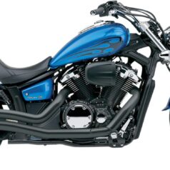 SPEEDSTER SWEPT EXHAUST BLACK WITH O2 SENSOR BUNGS