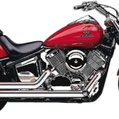 EXHAUST SYSTEM HOT ROD SPEEDSTER SHORT 2 INTO 2 STRAIGHT-CUT TRIPLE-CHROME