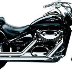 EXHAUST SYSTEM STREET ROD 2 INTO 2 STRAIGHT-CUT CHROME