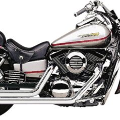 EXHAUST SYSTEM HOT ROD SPEEDSTER LONG W/POWERPORT 2 INTO 2 STRAIGHT-CUT TRIPLE-CHROME