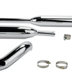 SLIP ON WITH SLASH CUT TIP CHROME