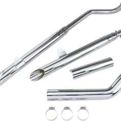 EXHAUST DRAG PIPES CHROME
