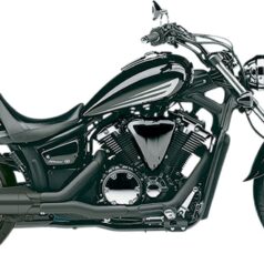 4" SCALLOPED SLIP ON MUFFLERS BLACK YAMAHA