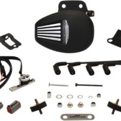 Black M8 Softail ForceFlow Cooler