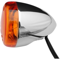 TURN SIGNAL CHROME AMBER