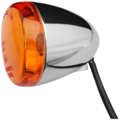 TURN SIGNAL CHROME AMBER