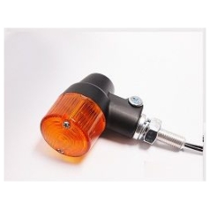 MARKER LIGHT E-MARK ALUMINUM BLACK BODY AMBER LENS