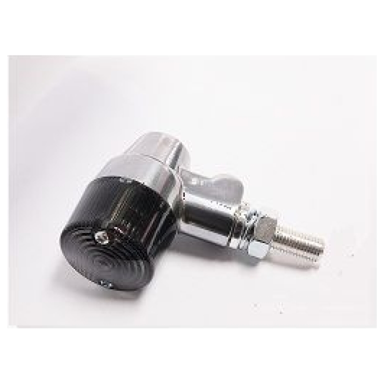MARKER LIGHT E-MARK ALUMINUM POLISHED BODY SMOKE LENS