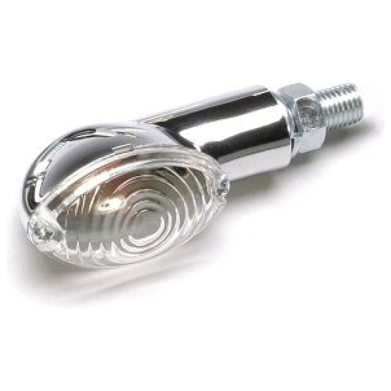 MARKER LIGHT E-MARK ULTRA SMALL CHROME BODY CLEAR LENS