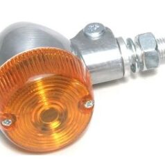 MARKER LIGHT E-MARK ALUMINUM ROUND BODY AMBER LENS