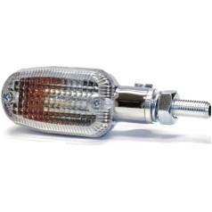 MARKER LIGHT E-MARK ALUMINUM CHROME BODY CLEAR LENS
