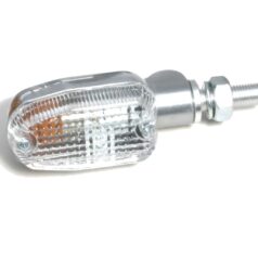 MARKER LIGHT E-MARK ALUMINUM POLISHED BODY CLEAR LENS