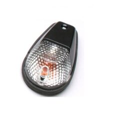 MARKER LIGHT E-MARK FLUSH MOUNT BLACK BODY CLEAR LENS