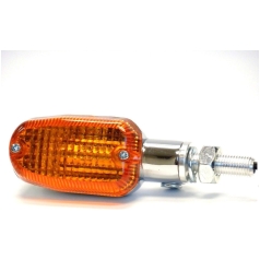 MARKER LIGHT E-MARK ALUMINUM CHROME BODY AMBER LENS