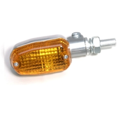 MARKER LIGHT E-MARK ALUMINUM POLISHED BODY AMBER LENS