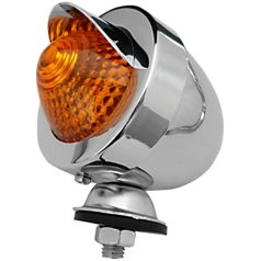 MARKER LIGHT ECE CHROME AMBER