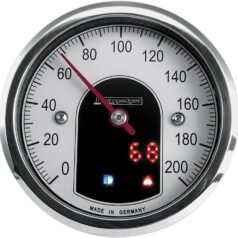MOTOSCOPE TINY 49 MM ANALOG SPEEDOMETER POLISHED