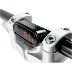 HANDLEBAR BRACKET FRAME BLACK WITH INDICATOR LIGHTS FOR MOTOSCOPE MINI